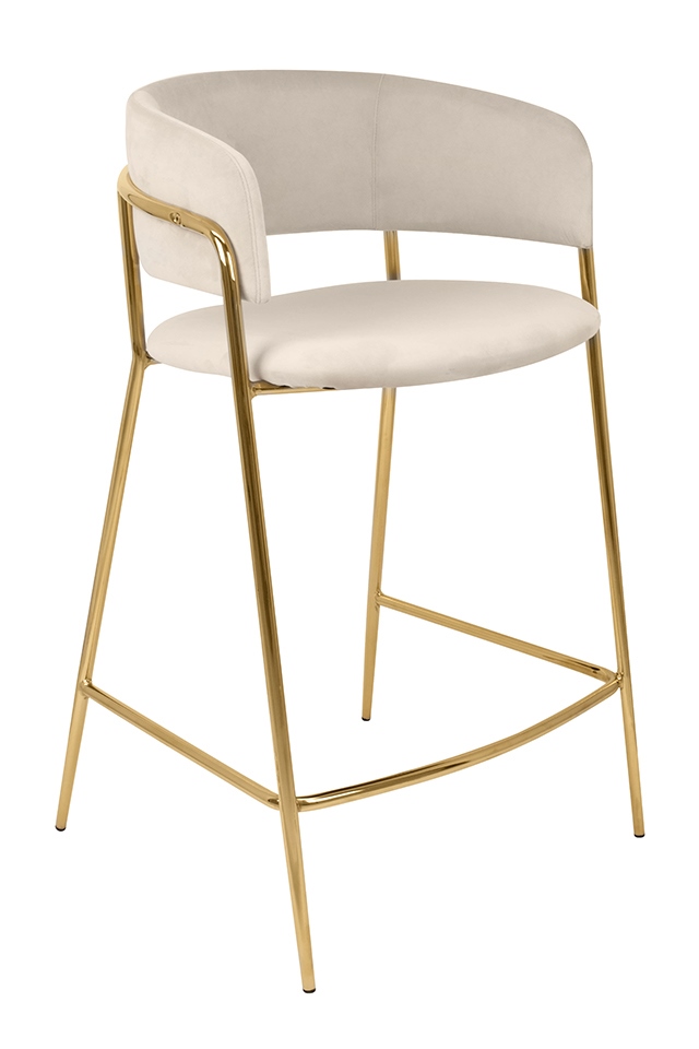 Produse - Scaun de Bar Delta 65 58x56x92 cm, Bej - King Home