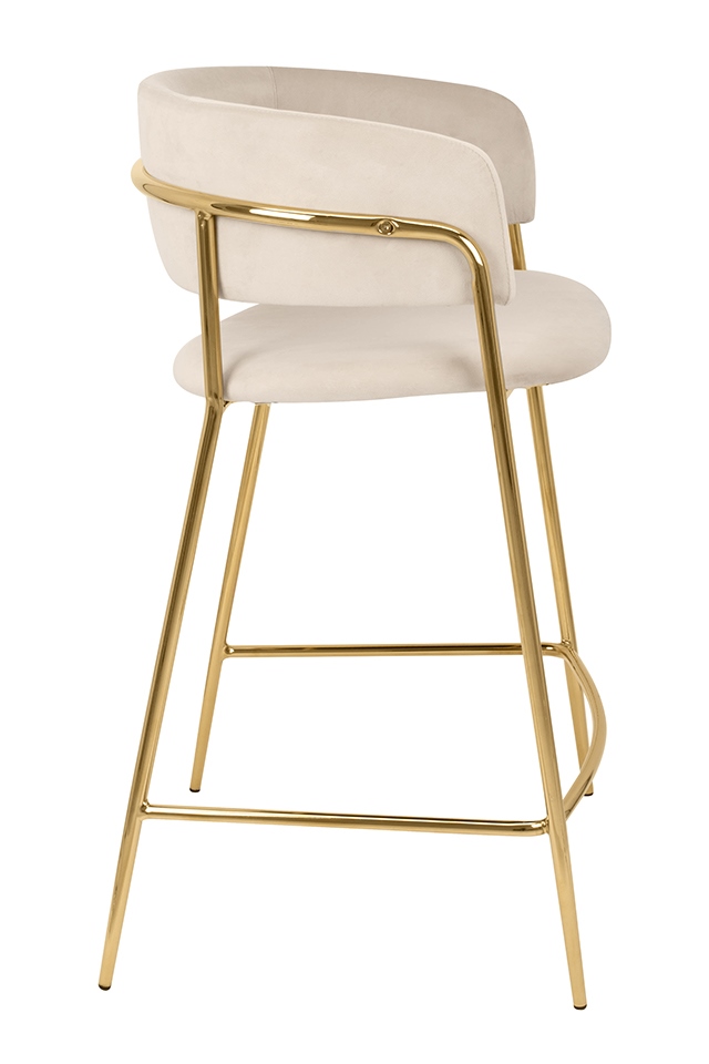 Scaun de Bar Delta 65 58x56x92 cm, Bej - King Home [2]