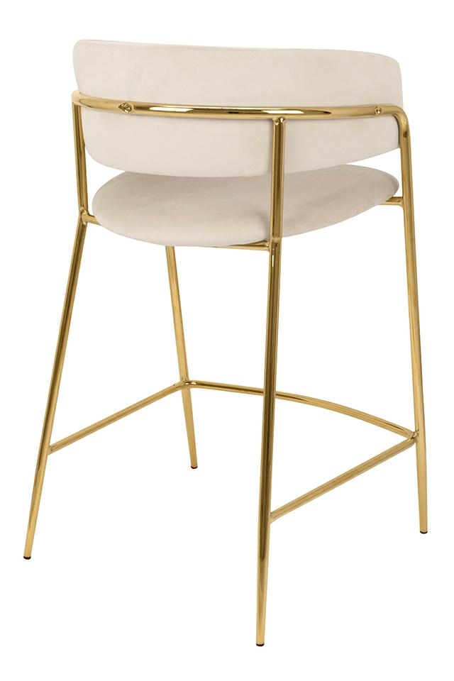 Scaun de Bar Delta 65 58x56x92 cm, Bej - King Home [3]