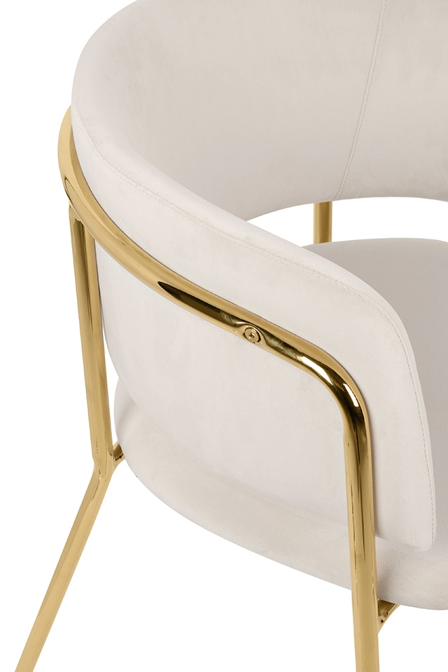 Scaun de Bar Delta 65 58x56x92 cm, Bej - King Home [5]