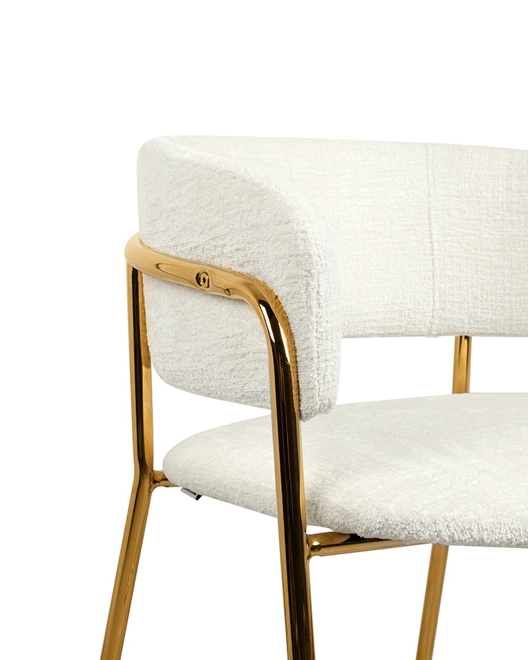 Scaun de Bar Delta 65 58x56x92 cm, Alb - King Home [4]