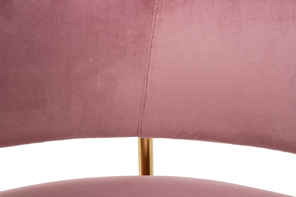 Scaun de Bar Delta 65 58x56x92 cm, Roz Auriu, Lucios - King Home [5]