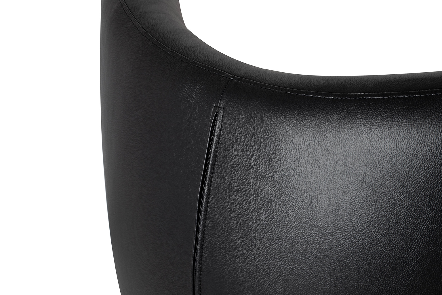Fotoliu Egg Szeroki Pu 80x70x110 cm, Negru - King Home [13]