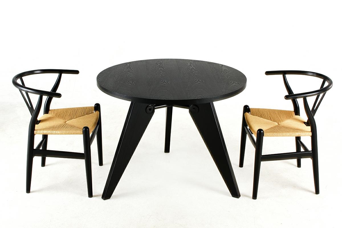 Scaun Wishbone 56x55x72 cm, Lemn de Fag Negru - King Home [5]