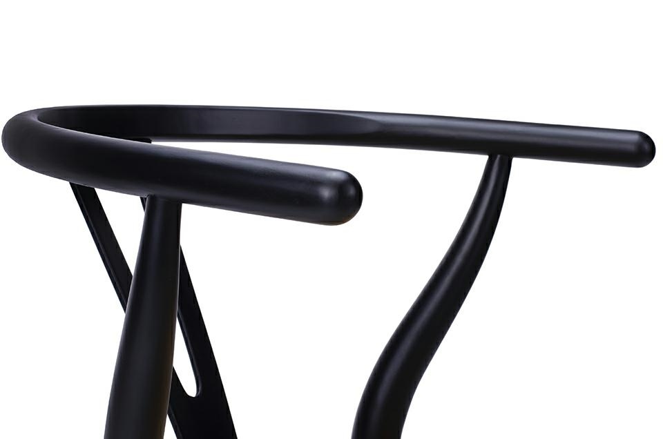 Scaun Wishbone 56x55x72 cm, Lemn de Fag Negru - King Home [8]