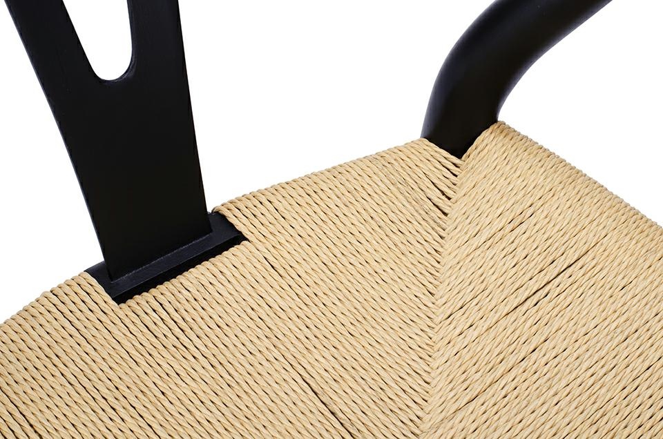 Scaun Wishbone 56x55x72 cm, Lemn de Fag Negru - King Home [10]
