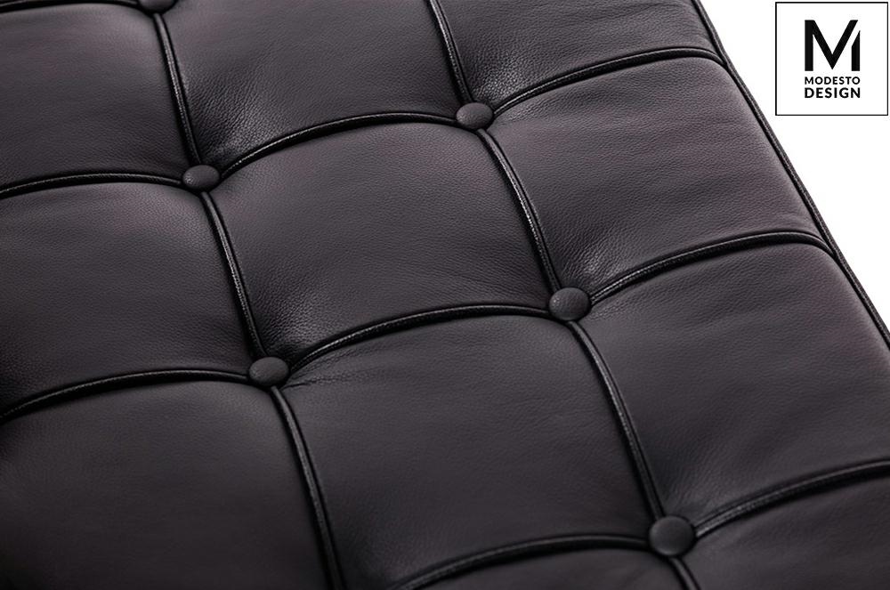 Taburet Modesto 61x56x38 cm, Piele Ecologică Negru Lustruit - King Home [2]