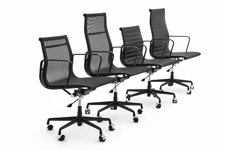 Scaun de Birou Aeron Premium, Aluminiu Negru Satinat - King Home [2]