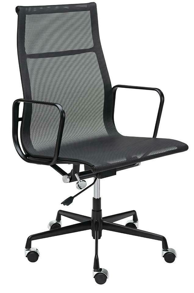 Produse - Scaun de Birou Aeron Premium, Aluminiu Negru Satinat - King Home