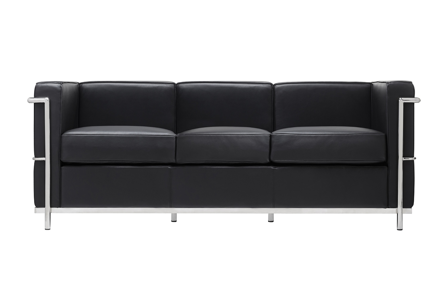 Produse - Canapea Soft Lc2 180x70x70 cm, Metal Negru - King Home