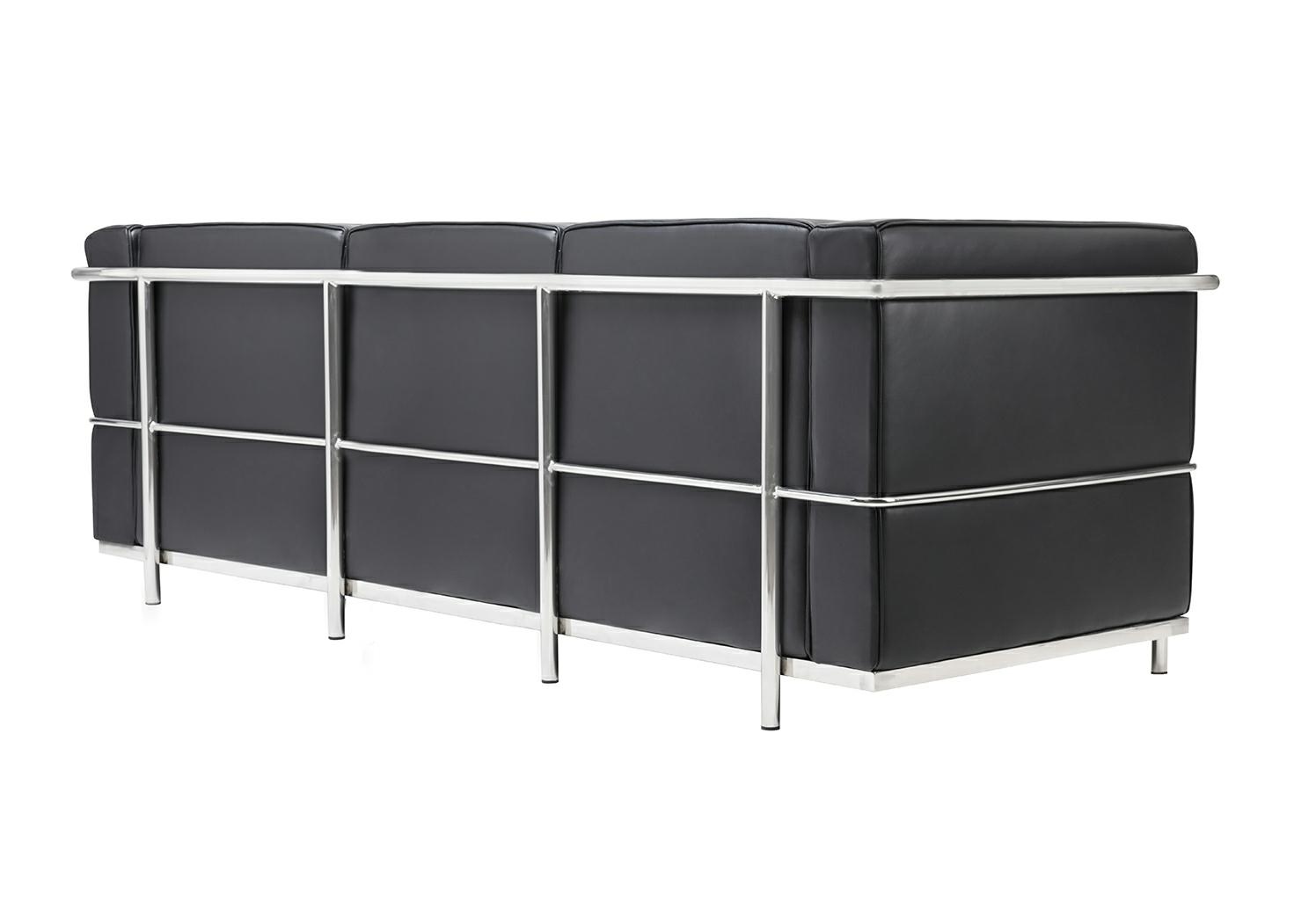 Canapea Soft Lc2 180x70x70 cm, Metal Negru - King Home [7]