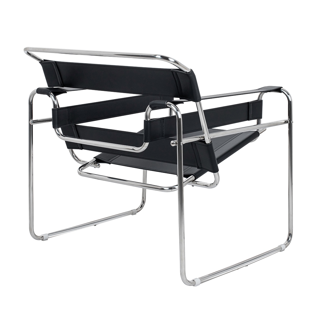 Fotoliu Ivan 83x77x79,5 cm, Piele Ecologică Negru - King Home [4]