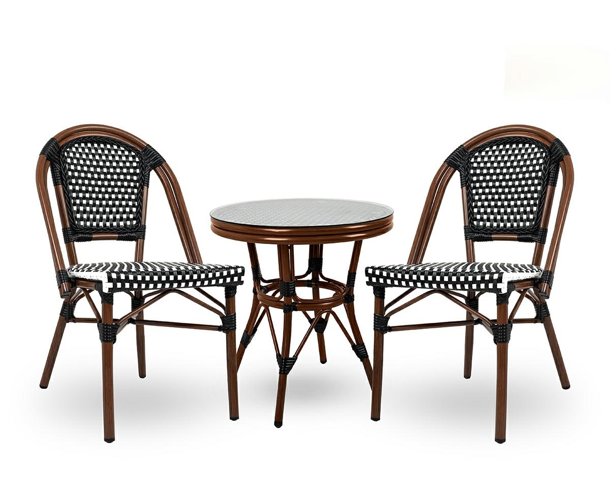 Scaun de Grădină Cafe Paris 57x57x88 cm, Maro - King Home [4]