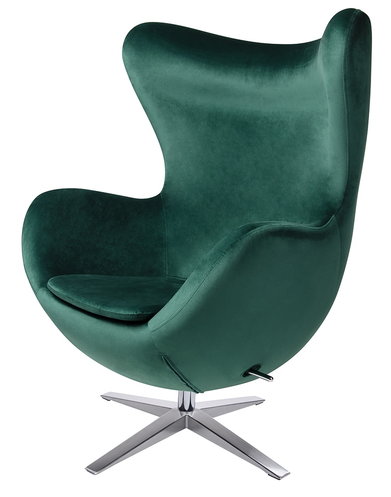 Produse - Fotoliu Egg Szeroki Velvet 80x70x110 cm, Catifea (100% Poliester) Verde Închis - King Home