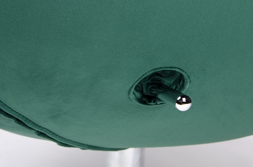 Fotoliu Egg Szeroki Velvet 80x70x110 cm, Catifea (100% Poliester) Verde Închis - King Home [8]
