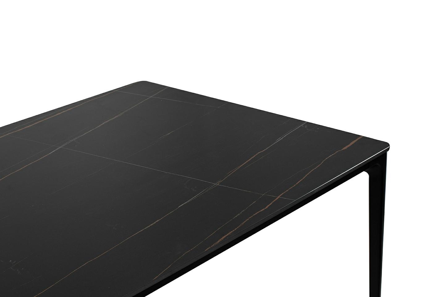 Masă de Dining Slim, Negru - King Home [4]