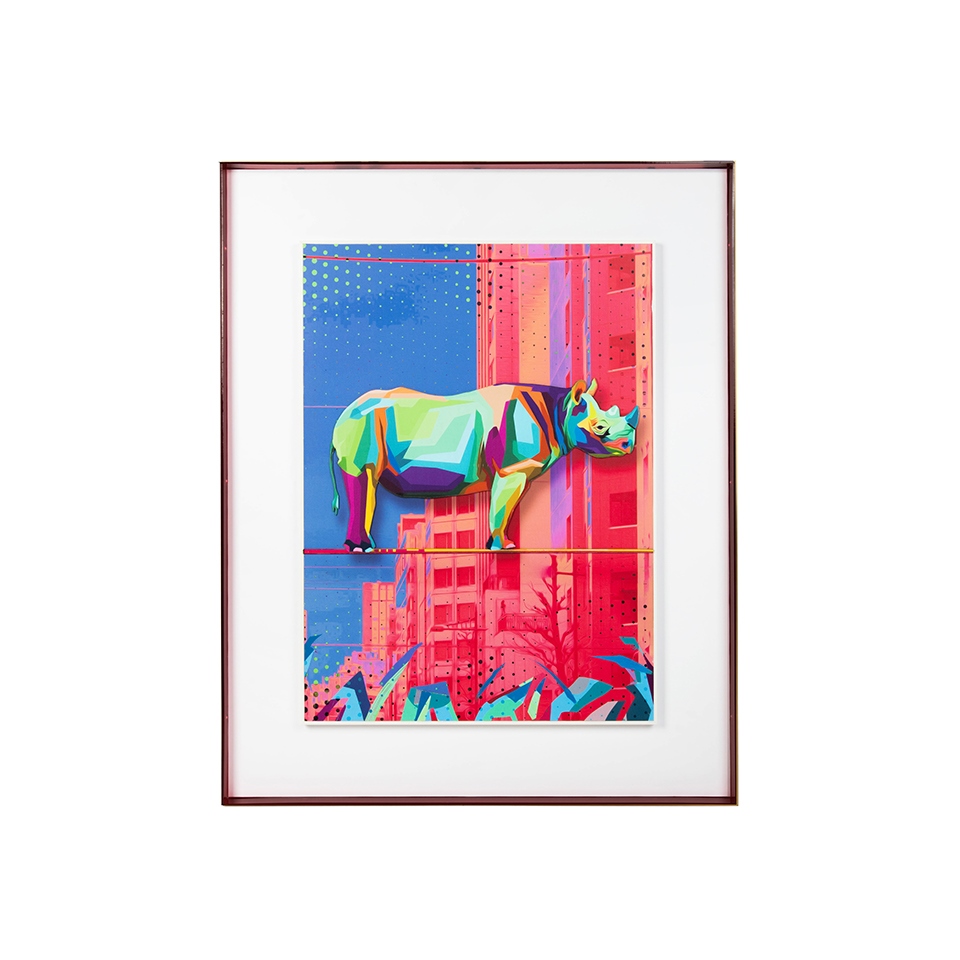 Decoratiuni - Tablou Decorativ Rhino In The - King Home