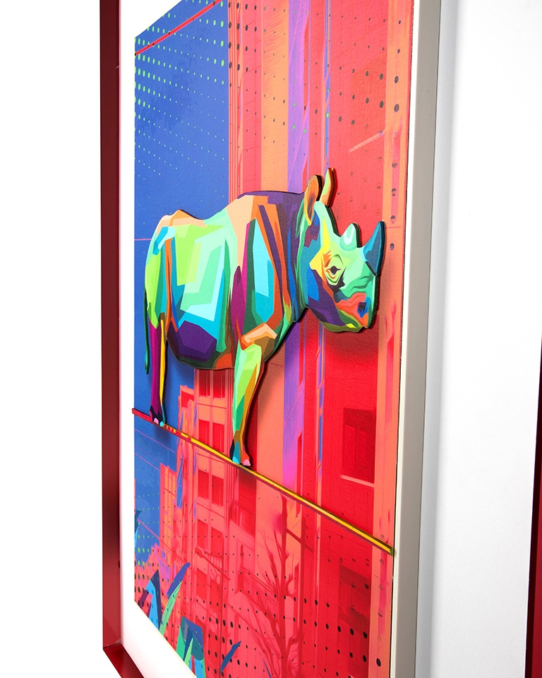 Tablou Decorativ Rhino In The - King Home [4]