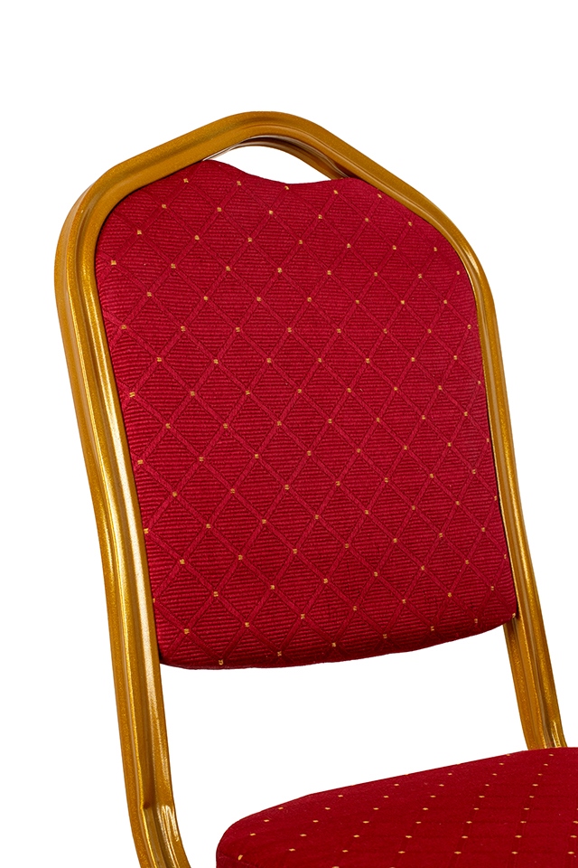 Scaun Heros 46x58x93,5 cm, Roșu, Auriu - King Home [6]