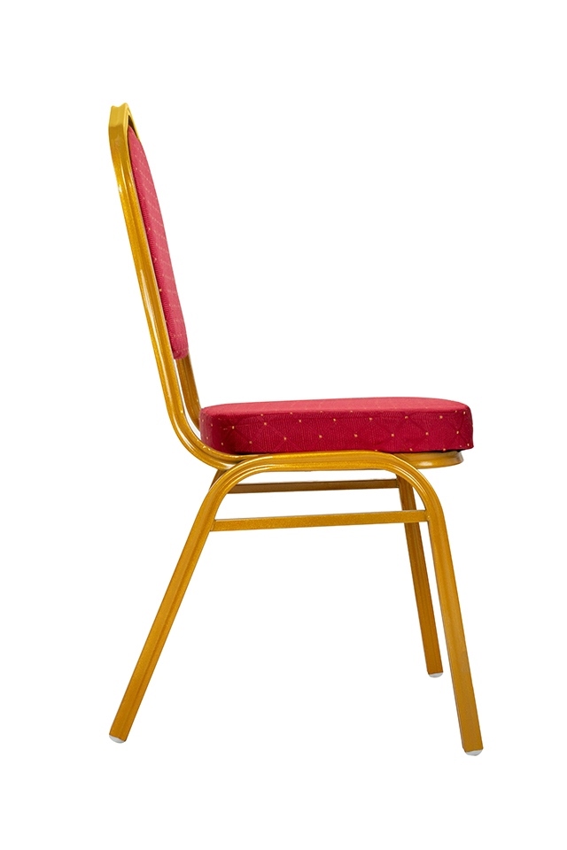 Set de 4 Scaune Heros 46x58x93,5 cm, Țesătură Roșu - King Home [2]