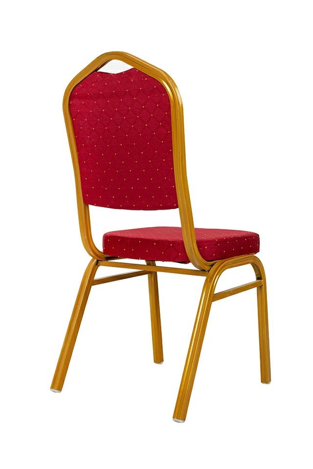 Set de 4 Scaune Heros 46x58x93,5 cm, Țesătură Roșu - King Home [3]