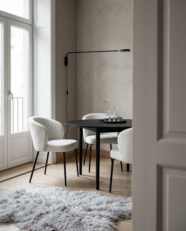 Scaun Greta 56x59x81 cm, Alb - King Home [10]