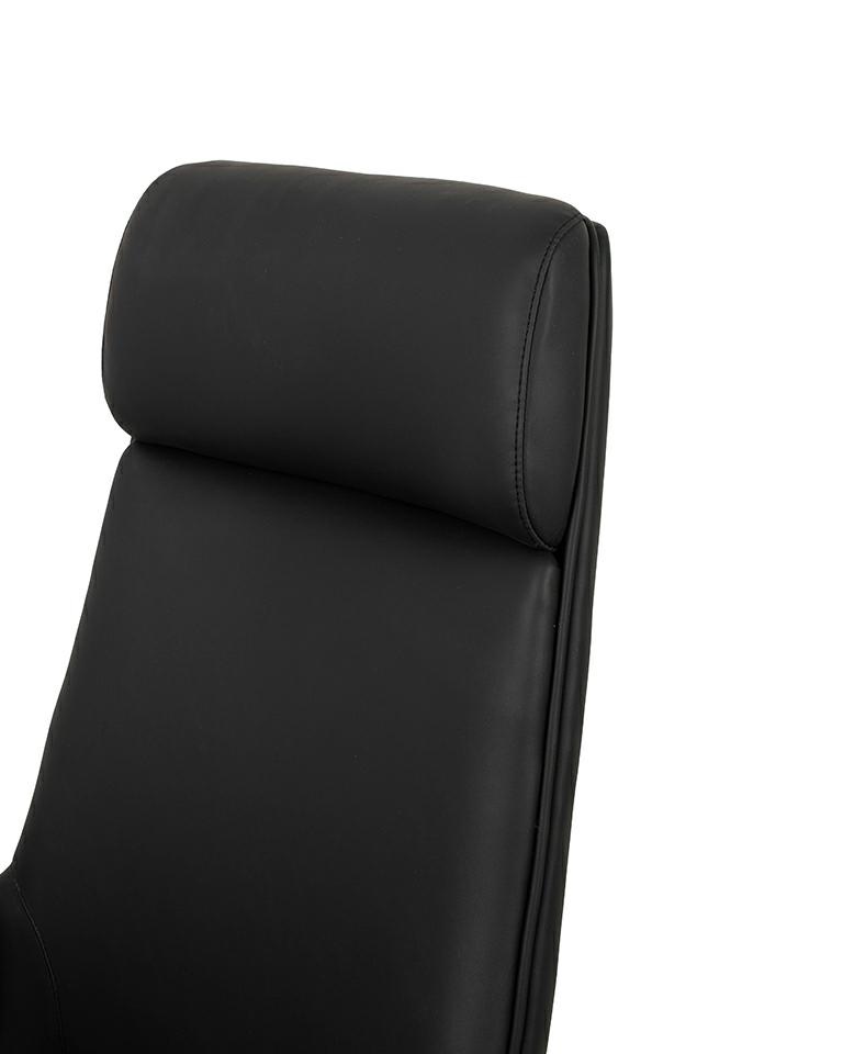 Scaun de Birou Admiral, Piele Ecologică și Ecopiele Imitând Lemn Negru - King Home [11]