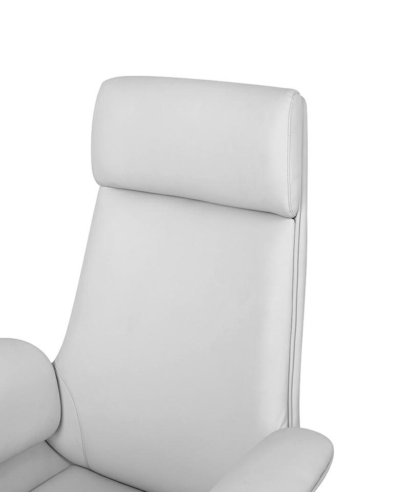 Scaun de Birou Admiral, Piele Ecologică Gri - King Home [11]