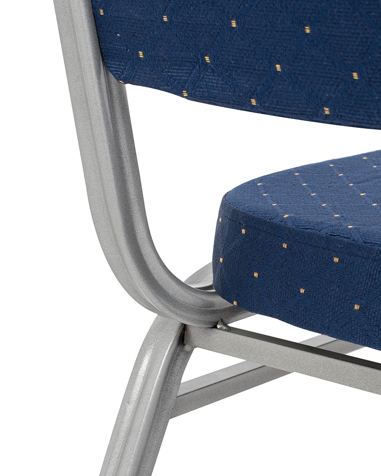 Scaun Ares 46x58x93,5 cm, Oțel Vopsit în Câmp Electrostatic Albastru - King Home [6]