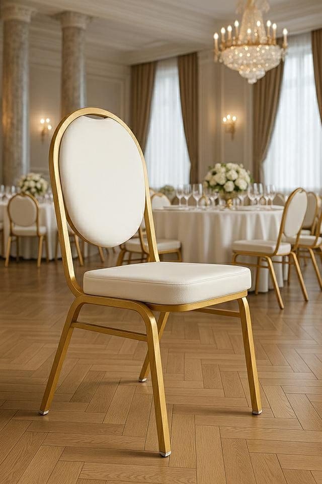 Set de 6 Scaune Hestia 44x56x93,5 cm, Alb - King Home [6]
