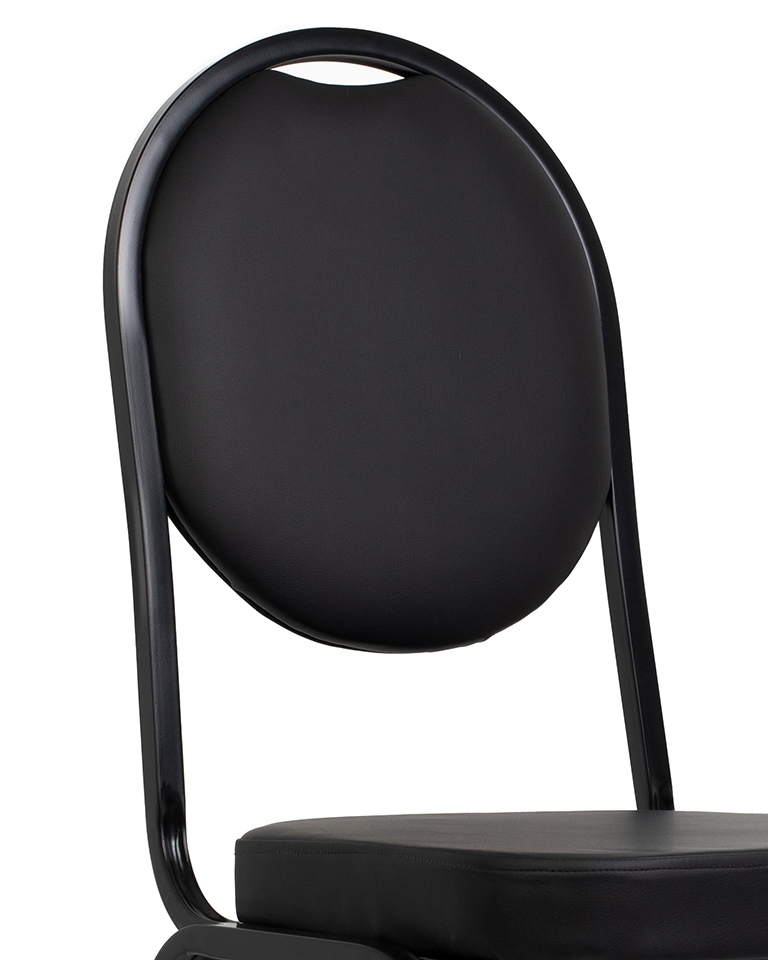 Set de 2 Scaune Hebe 44x56x93,5 cm, Piele Ecologică Negru - King Home [4]