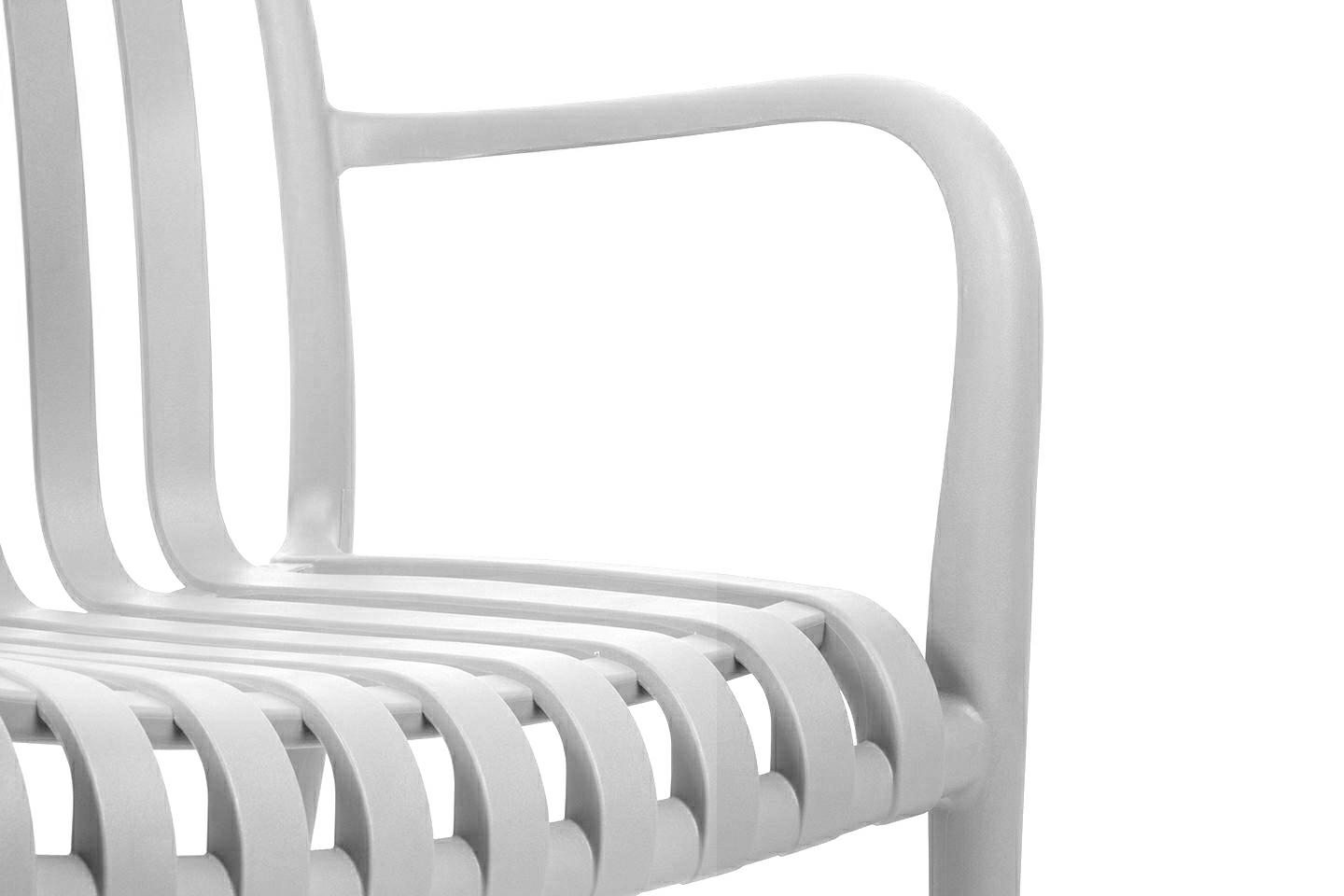 Scaun Strips Arm 56x60x80 cm, Polipropilenă Alb - Modesto Design [5]