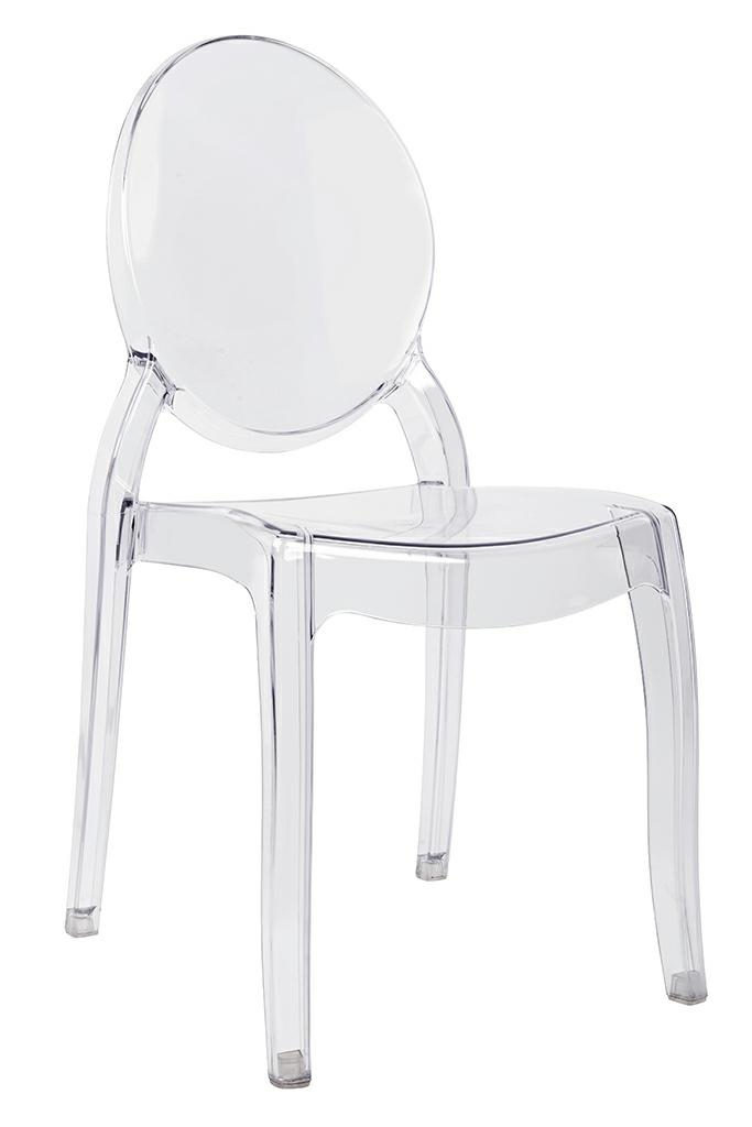 Produse - Scaun Elizabeth 43x53x94,5 cm, Policarbonat Transparent - King Home