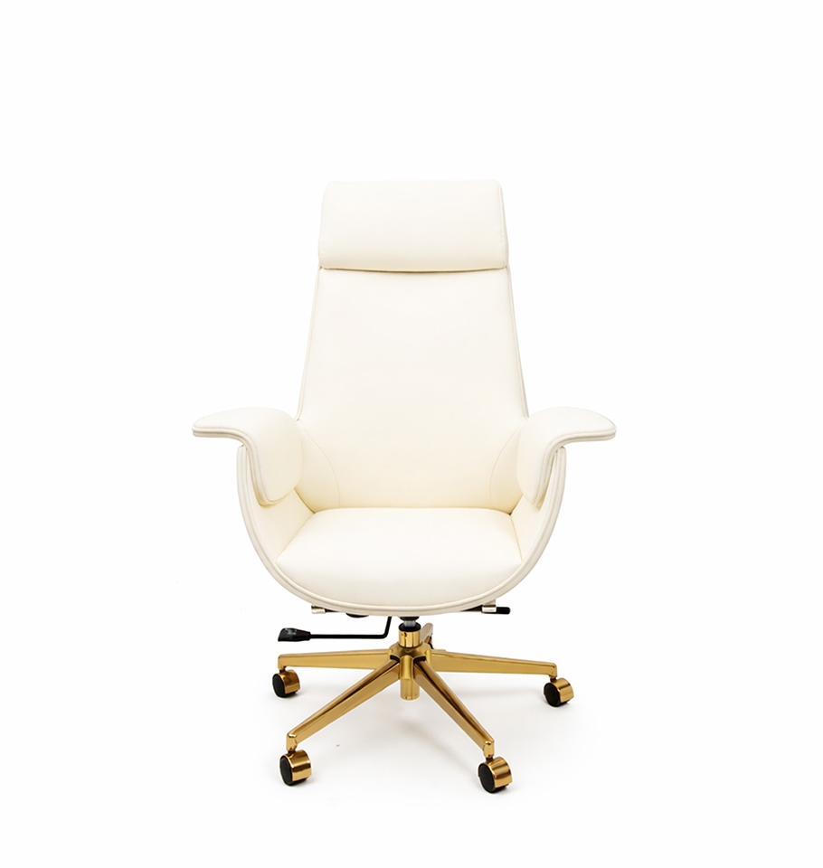 Scaun de Birou Admiral, Piele Ecologică Bej - King Home [6]