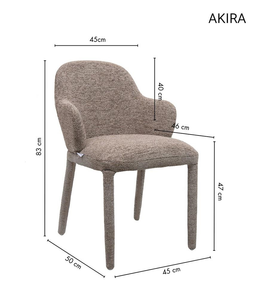 Scaun Akira 45x50x83 cm, Maro/Taupe - King Home [11]