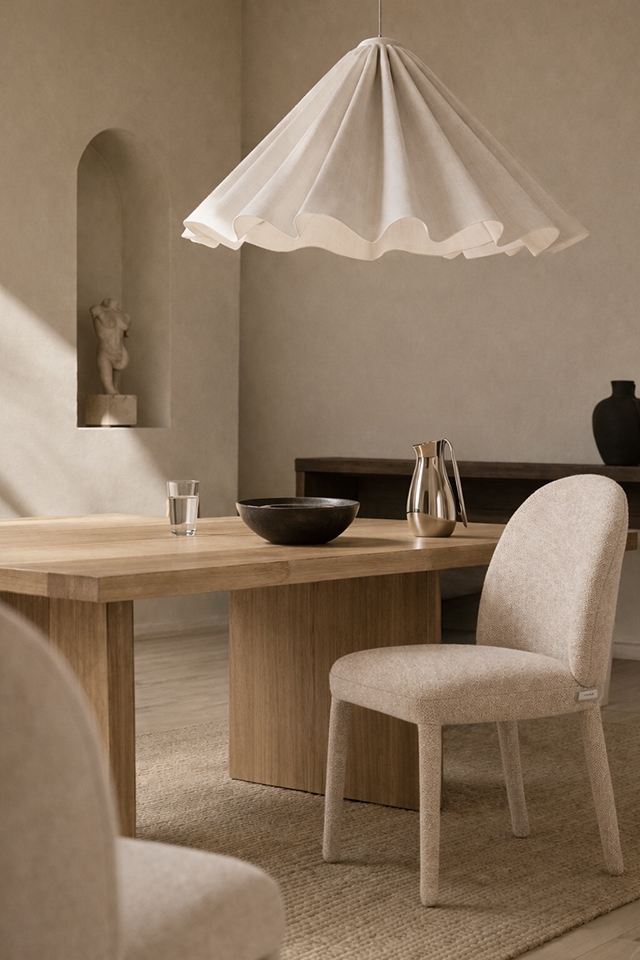Scaun Tuya 45x53x84 cm, 100% Poliester Bej - King Home [9]