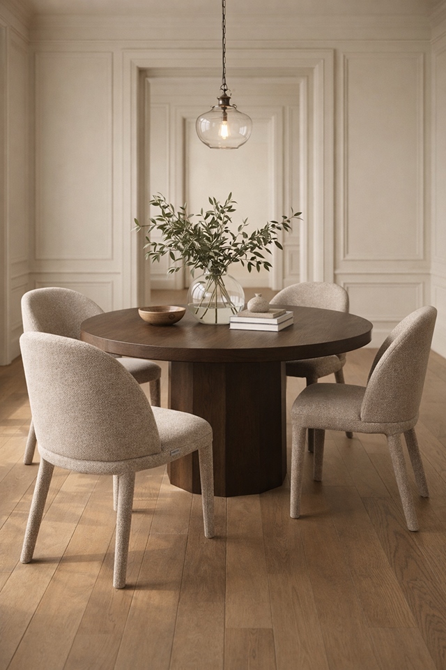 Scaun Tuya 45x53x84 cm, 100% Poliester Bej - King Home [11]