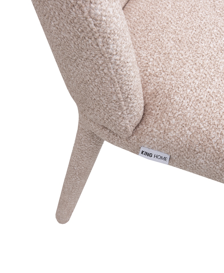 Scaun Tuya 45x53x84 cm, 100% Poliester Bej - King Home [6]