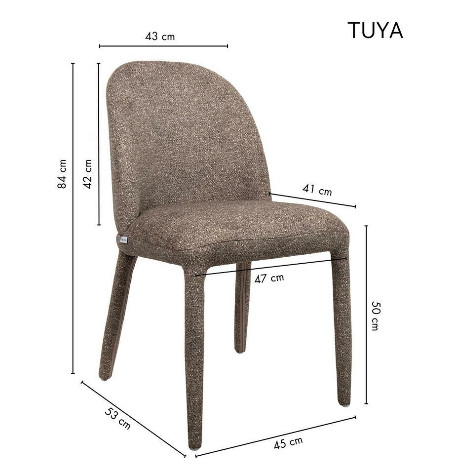 Scaun Tuya 45x53x84 cm, Maro - King Home [11]