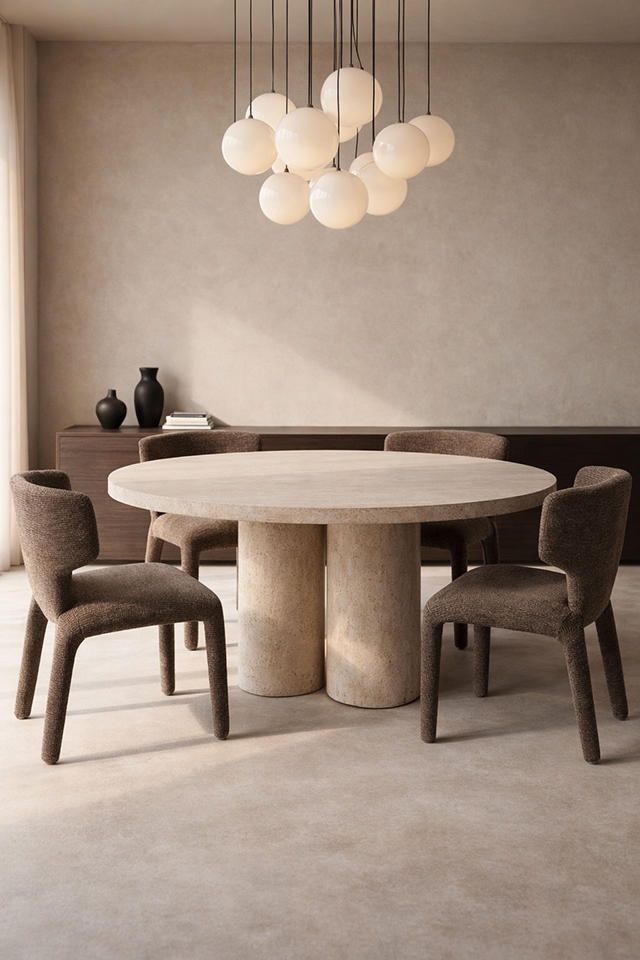 Scaun Apulia 50x48x79 cm, Maro/Taupe - King Home [8]