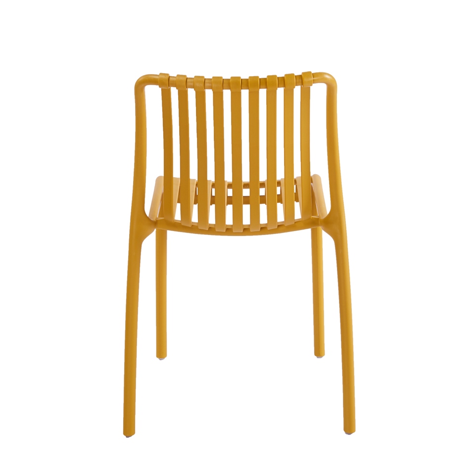 Scaun Strips UV 40x40x78 cm, Plastic Galben - King Home [4]