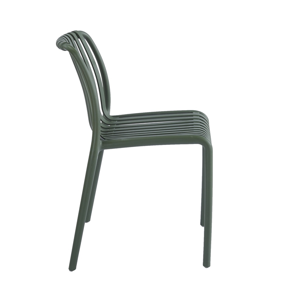 Set de 4 Scaune Strips UV 40x40x78 cm, Plastic Verde - King Home [2]
