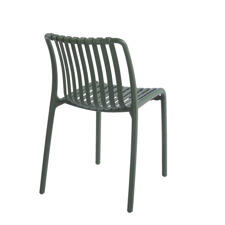 Set de 4 Scaune Strips UV 40x40x78 cm, Plastic Verde - King Home [5]