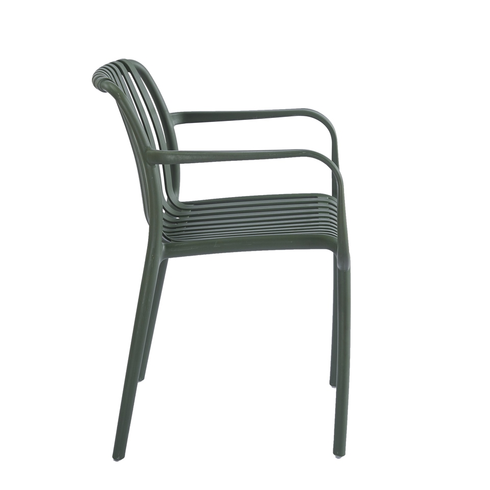 Scaun Strips Arm UV 40x40x78 cm, Plastic Verde - King Home [2]