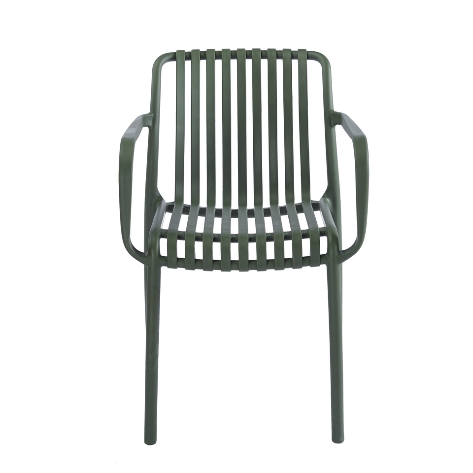 Scaun Strips Arm UV 40x40x78 cm, Plastic Verde - King Home [3]