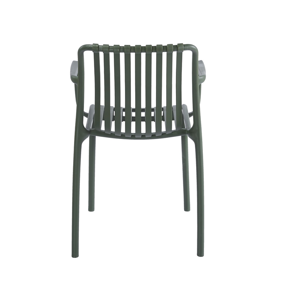 Scaun Strips Arm UV 40x40x78 cm, Plastic Verde - King Home [4]