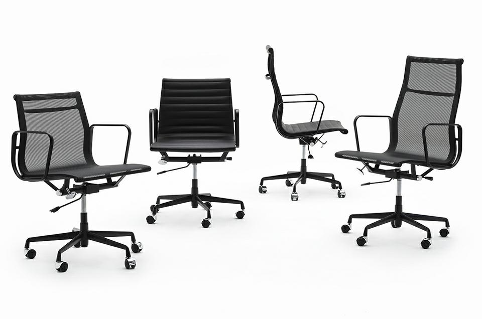 Scaun de Birou Aeron Prestige Plus, Aluminiu Negru Satinat - King Home [3]