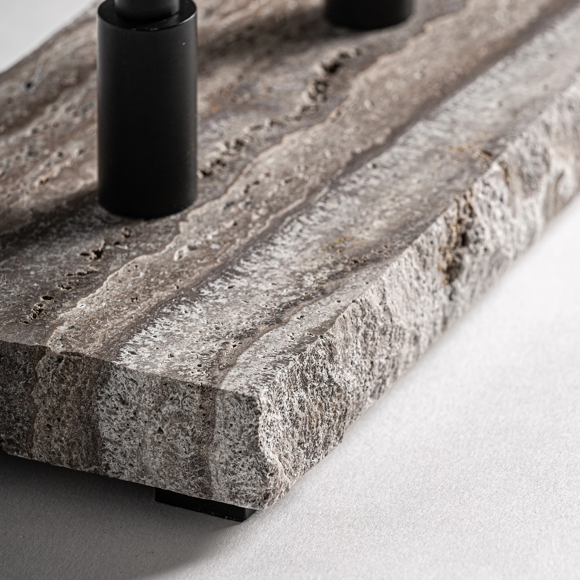Veioza din Metal si Marmura, Gri, 42x18x64 cm, Stil Contemporan - VicalHome 36152 [6]