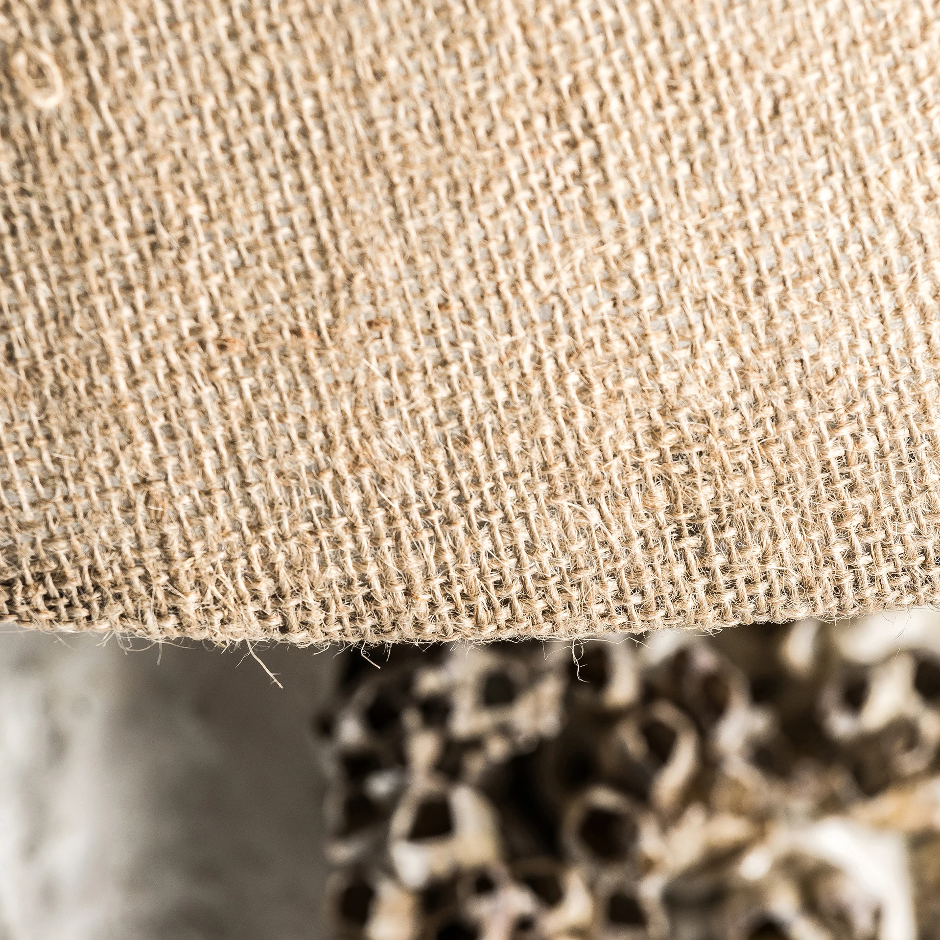 Veioza din Teracota si Iuta, Alb, 70x70x102 cm - VicalHome 35486 [17]