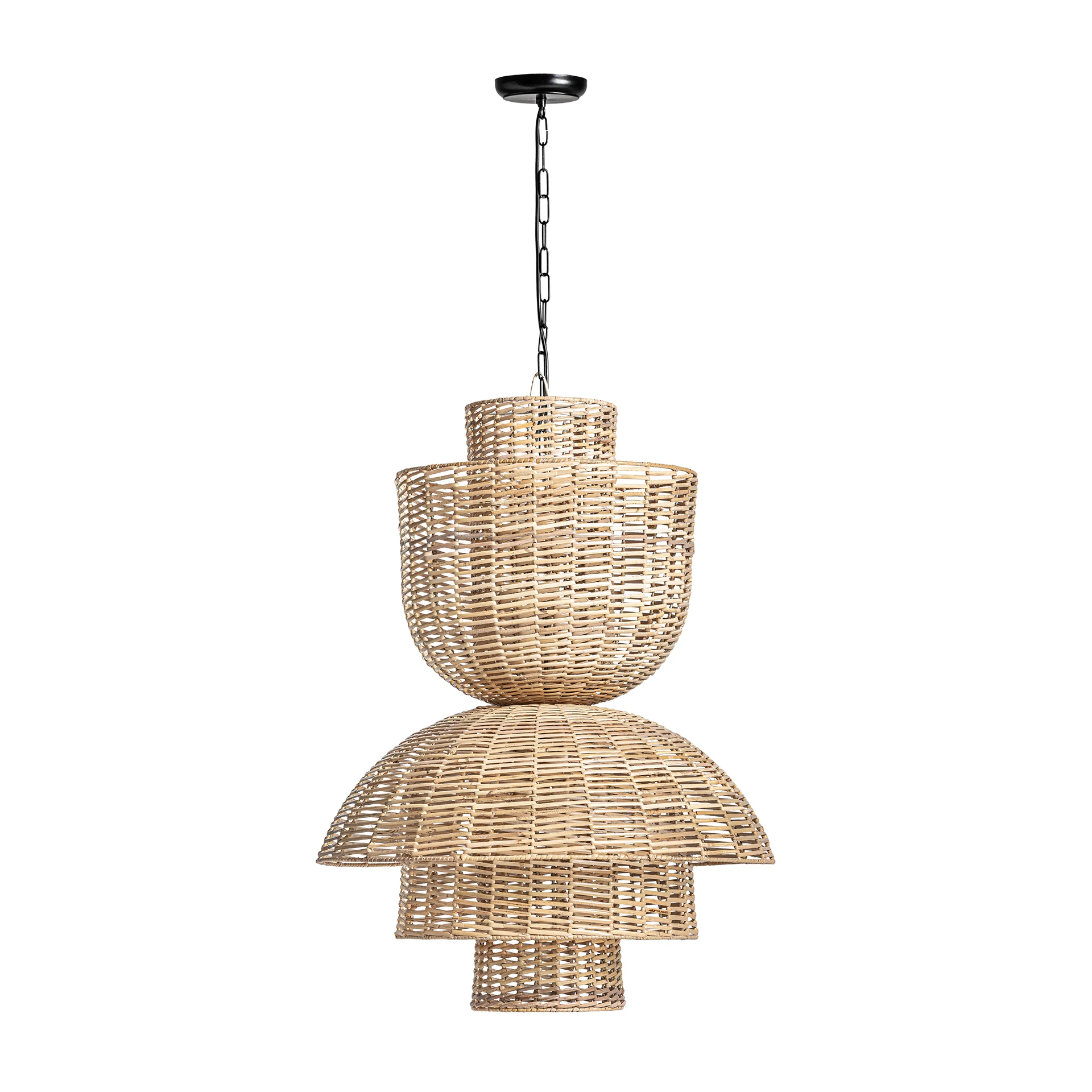 Lampa de tavan plisata din ratan VicalHome 28515 [5]